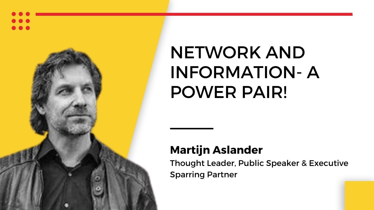Martijn Aslander, Thought Leader, Public Speaker & Executive Sparring Partner