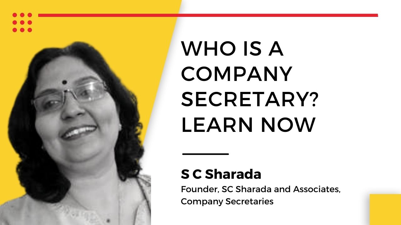 S C Sharada, Founder, SC Sharada and Associates, Company Secretaries