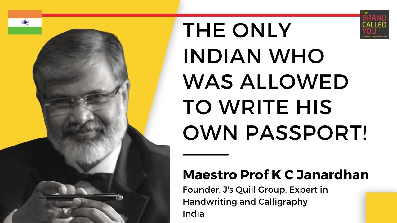 Maestro Prof K C Janardhan, Founder, J's Quill Group, Expert in Handwriting and Calligraphy (1)