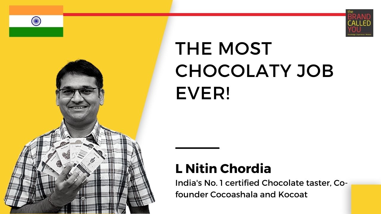L Nitin Chordia, India's No 1 certified Chocolate taster, Co founder Cocoashala and Kocoat