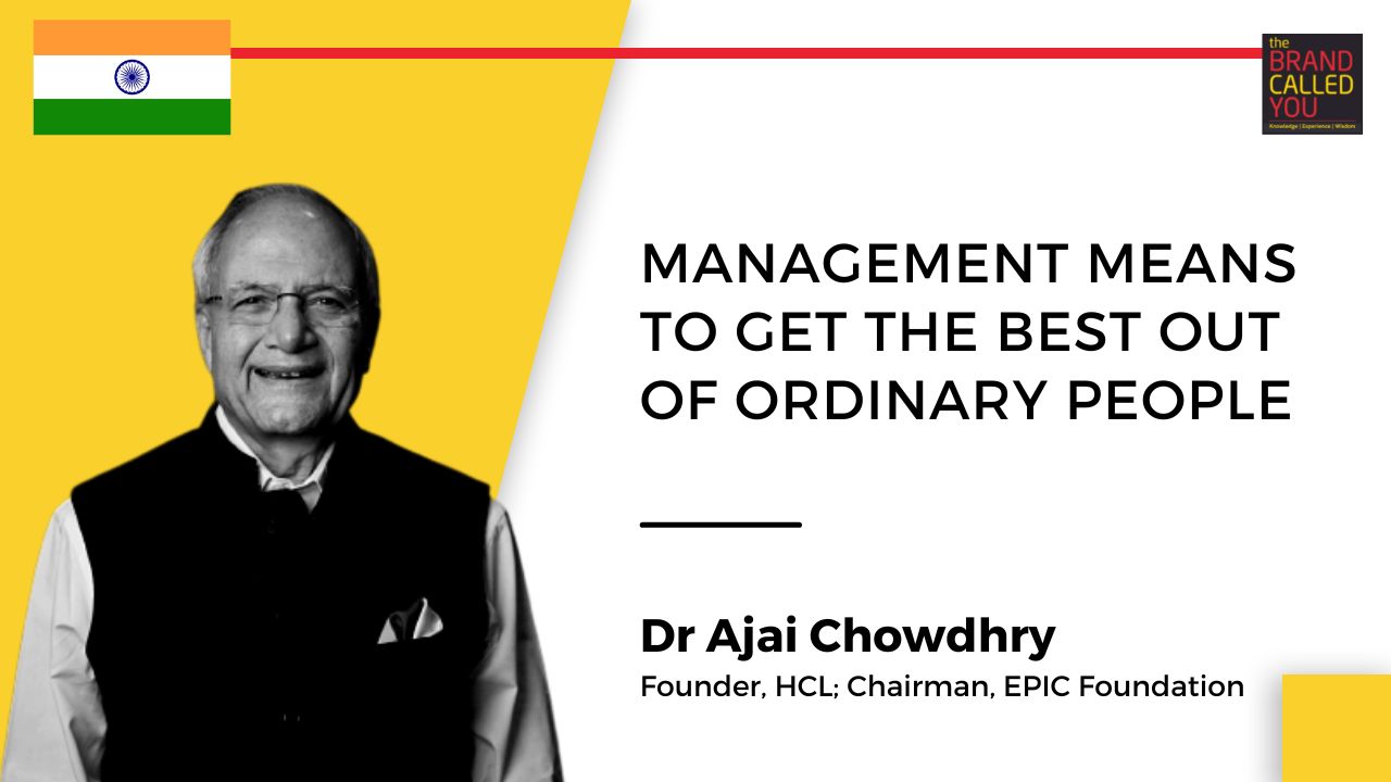 Dr Ajai Chowdhry is one of the six founder members of HCL. In 1995, He took over the reins of HCL Infosystems & created a 12,000 crore (US $1.6 Bn) organization over the next 15 years.
