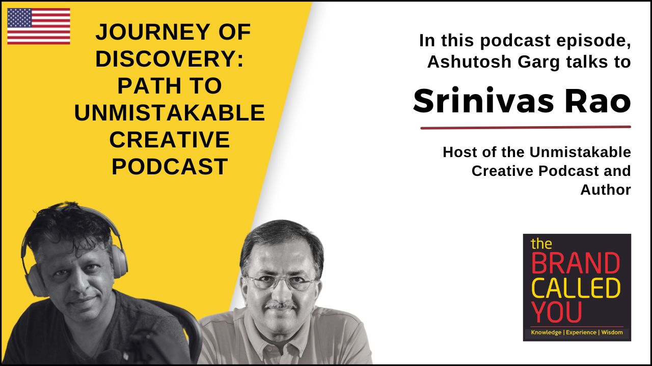 Srinivas is the host of the ‘Unmistakable Creative Podcast.’
He is also an author.