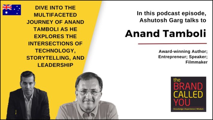 Anand is an award-winning author. 
He's an entrepreneur, a speaker, and a filmmaker.