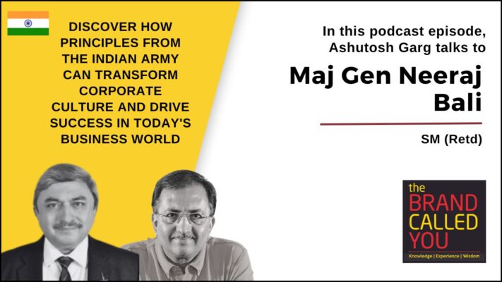 Maj Gen Neeraj Bali is the author of the book titled, The Winning Culture: Lessons from the Indian Army to Transform Your Business. 
He is currently director of the Chandigarh-based Gyan Chakra Think Tank which is sponsored by the Indian Army.