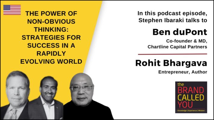 Ben duPont is the Co-founder & MD of Chartline Capital Partners.
Rohit Bhargava is a keynote speaker, an entrepreneur, and an author.