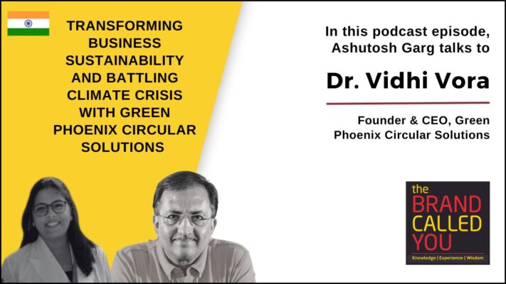 Dr. Vora is the founder and chief executive officer of the Green Phoenix Circular Solutions. 
She pursues a vision, passion, and dream of conserving and creating a sustainable, healthy, and safe environment for all living beings, and not just humans.