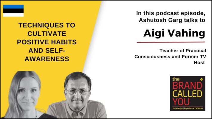 Aigi is a Former Television Host.
She is a Teacher of Practical Consciousness, specialising in cultivating positive habits.