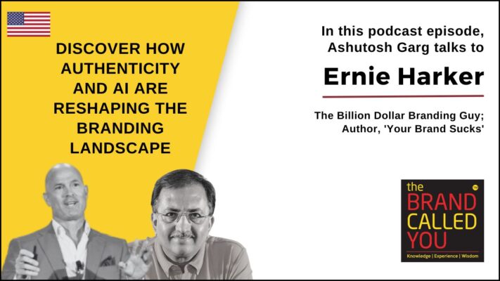 Ernie is the Billion Dollar Branding guy. 
He's the author of a book titled Your Brand Sucks.