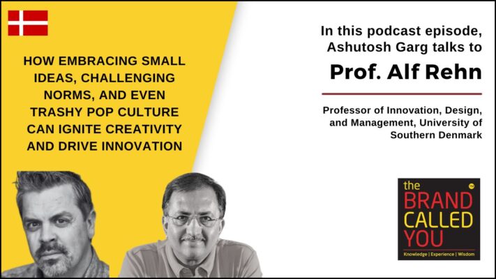 Professor Rehn is a professor of innovation, design, and Management at the University of Southern Denmark. 
He is among the 30 management thinkers most likely to shape the future of the world, and he has had, interestingly, a lifelong love of trashy popular culture.