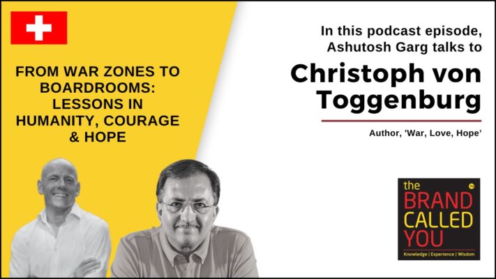Christoph von Toggenburg is an author, humanitarian diplomat, and global impact executive with extensive experience in complex humanitarian environments.
His career has taken him into war zones and crisis settings, where he has worked to support people facing conflict and adversity.