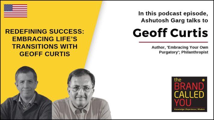 Geoff Curtis is an author and philanthropist who transitioned from corporate success toward a life centered on purpose and service.
He is the author of Embracing Your Own Purgatory, exploring identity, personal transformation, and navigating difficult life transitions.